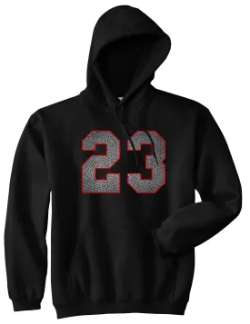 23 Cement Red Jersey Pullover Hoodie