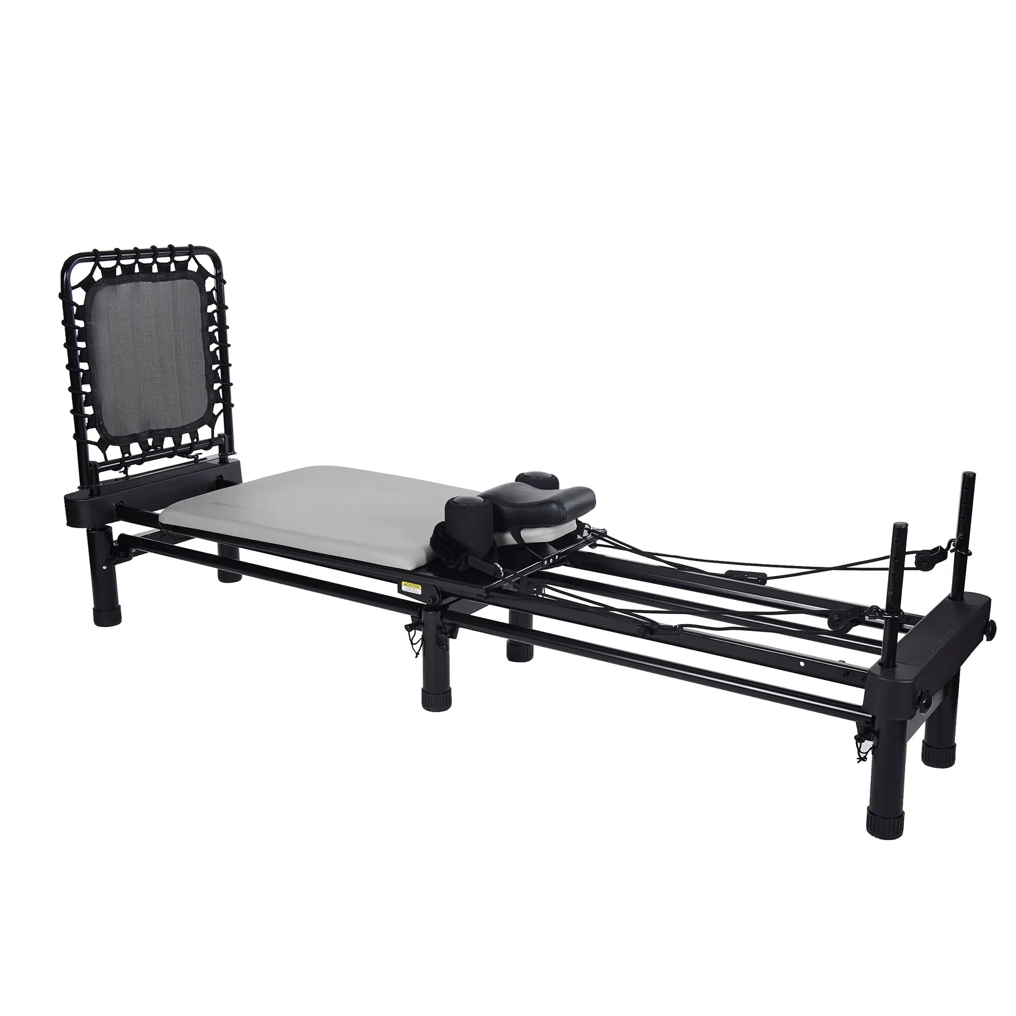 AeroPilates Studio 700 Foldable Reformer with Cardio Rebounder, Gray (Open Box)