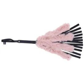 Brat Faux Fur Flogger - Pink/Black