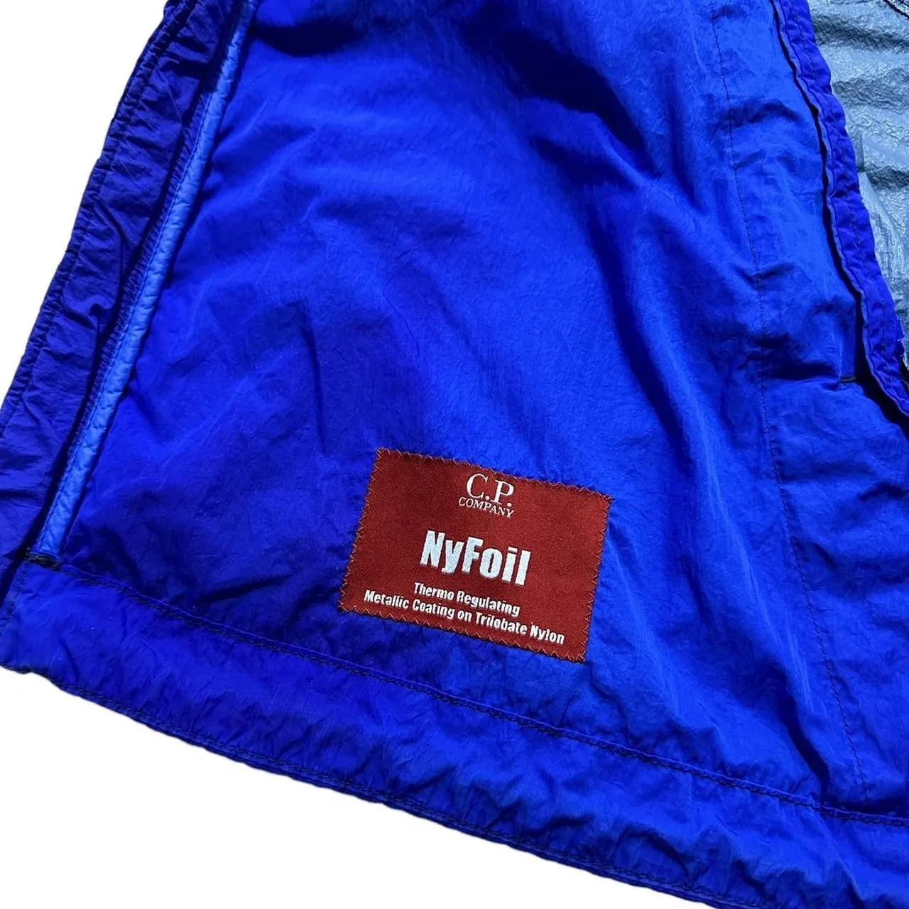 CP Company Blue Nylon Nyfoil Jacket