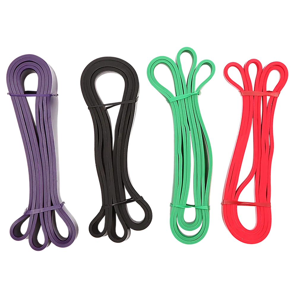 Durable Resistance Loop Band Set, Multi-Level Strength, 4 Pcs