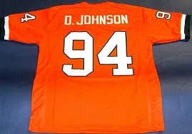 Dwayne The Rock Johnson Miami Hurricanes College Football Throwback Jersey