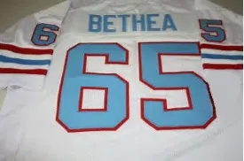 Elvin Bethea Houston Oilers Throwback Football Jersey