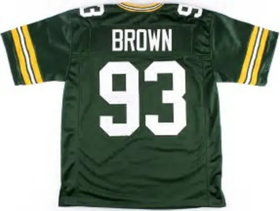 Gilbert Brown Green Bay Packers Throwback Football Jersey