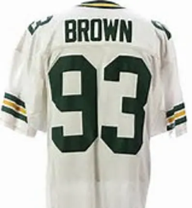 Gilbert Brown Green Bay Packers Throwback Football Jersey