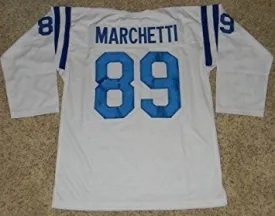 Gino Marchetti Baltimore Colts Long Sleeve Vintage Style Throwback Football Jersey