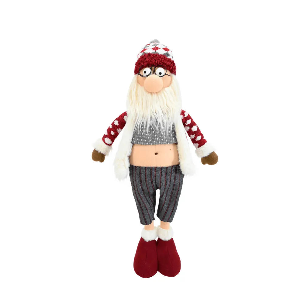 Hipster Pot Belly Santa Asst (65cm)