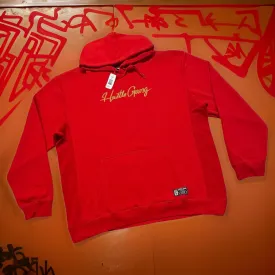 *HUSTLE GANG* (RED) PULLOVER HOODIES