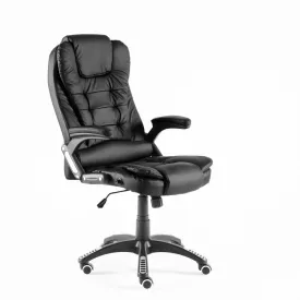 Neo Black Leather Executive Recliner Swivel Office Chair