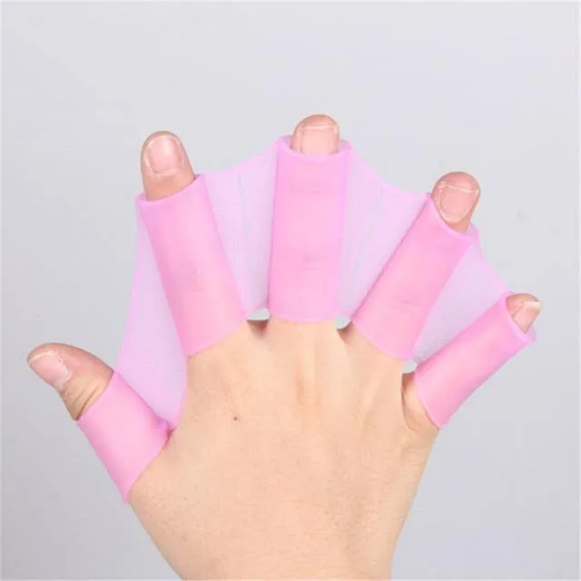 Silicone Webbed Swimming Gloves