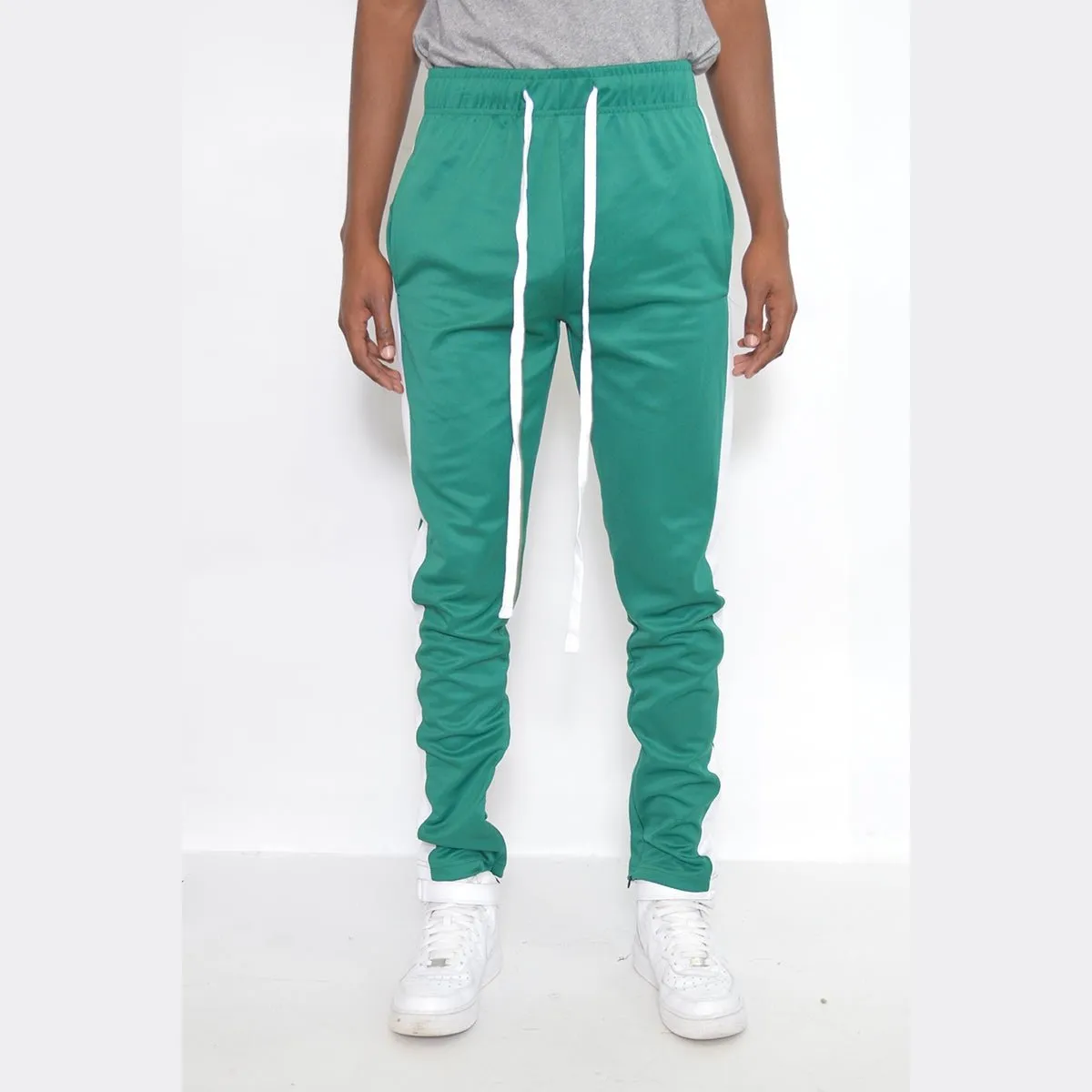 Teal Slim Fit Track Pants