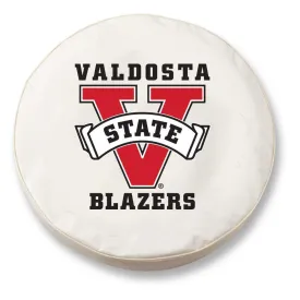 Valdosta State Blazers HBS White Vinyl Fitted Car Tire Cover