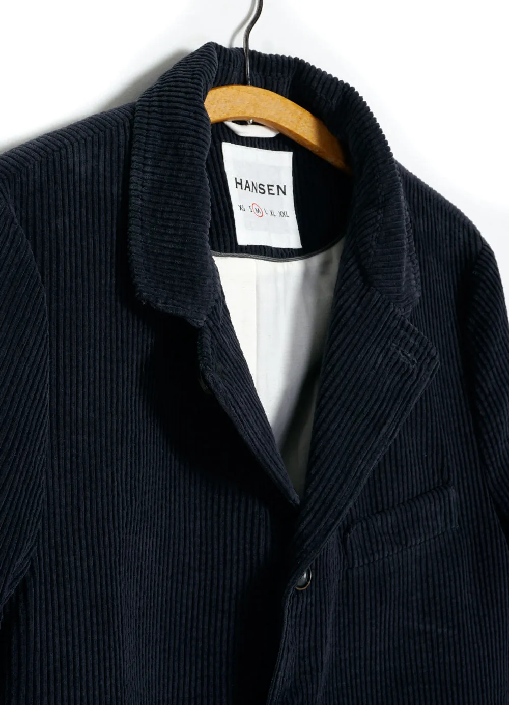 VINCENT Elephant Cord Blazer Jacket | Dusty Navy