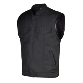 VL1914 Heavy Duty Textile Club Vest with Snaps And Zipper Closure