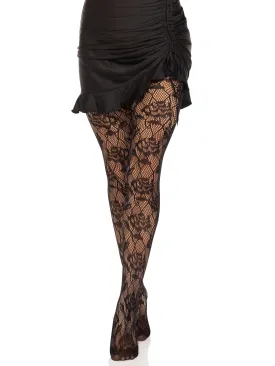 Wild Rose Net Tights